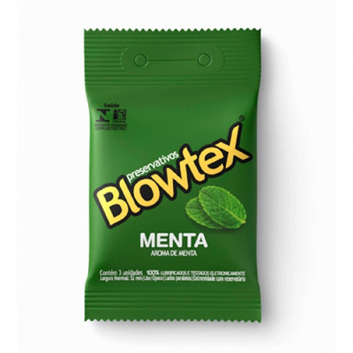 Preservativo Blowtex menta c/ 3 unid.