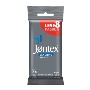 Preservativo Jontex Sensível Leve 8 Pague 6 Unidades