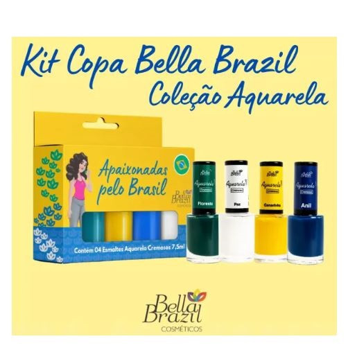 Kit Copa Coleção Aquarela com 4 Cores 7,5ml