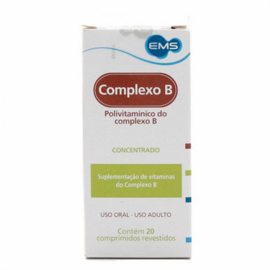 Complexo B Concentrado EMS com 20 Comprimidos
