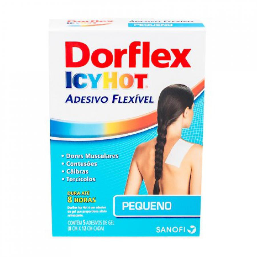Analgésico Dorflex Icy Hot pequenos - 5 adesivos