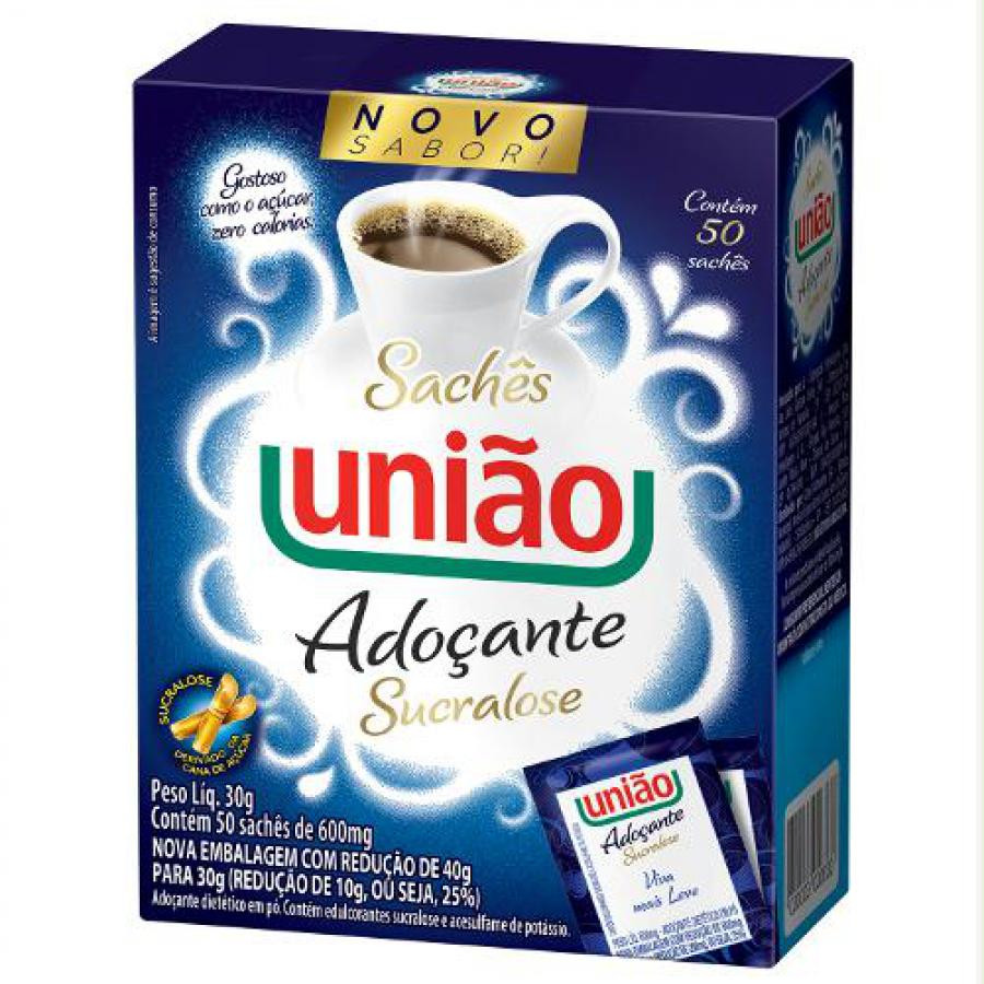 Uniao Adocante Sucralose com 50 Saches
