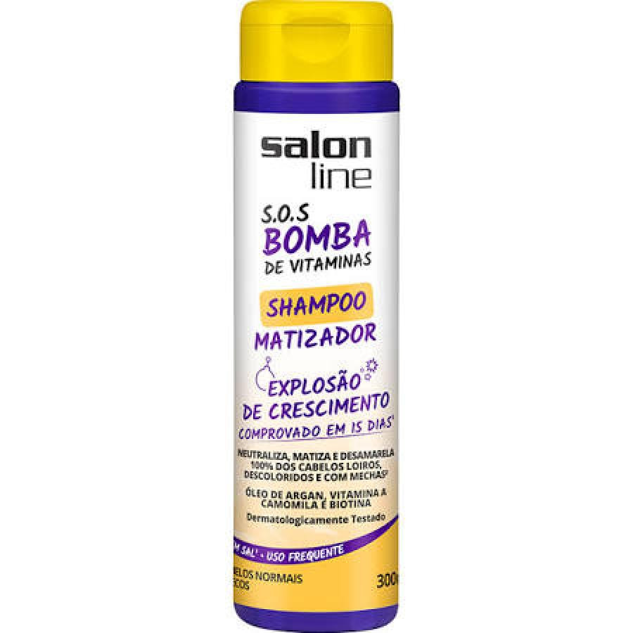 Shampoo Matizador Salon Line SOS Bomba Cabelos Normais 300ml