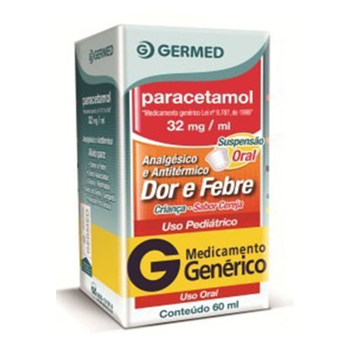Paracetamol Crianca Suspensao Oral Sabor Cereja 32mg/ml 60ml