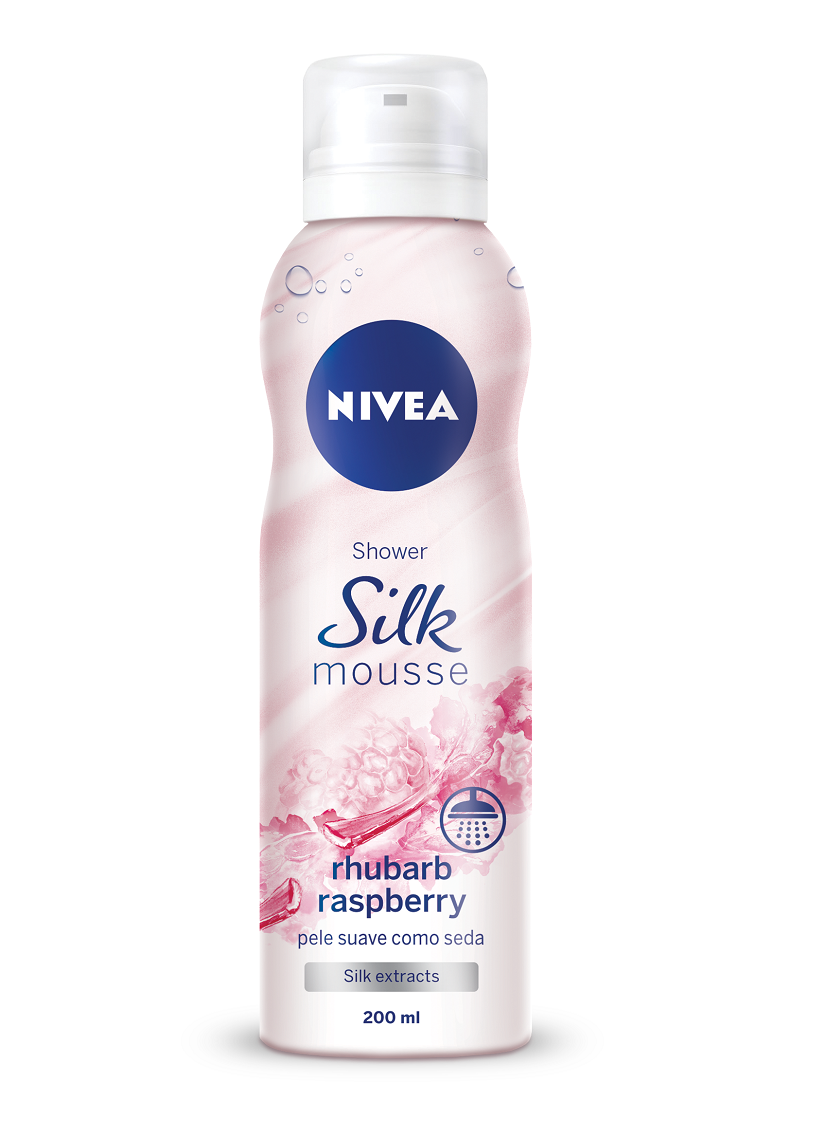 Nivea Silk Mousse Espuma de Banho Raspberry 200ml