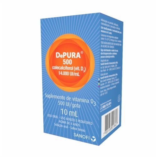 Vitamina D Depura 500 UI Gts 10ml