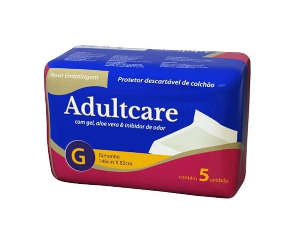 Adultcare Protetor Descartável De Colchão G contém 5