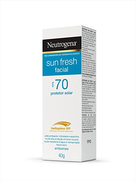 Protetor Solar Facial FPS 70 Neutrogena Sun Fresh 40g