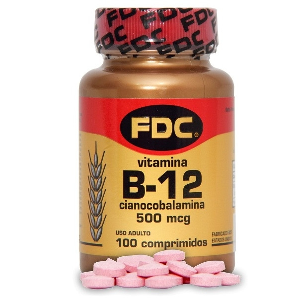 Vitamina B-12 FDC com 100 Comprimidos