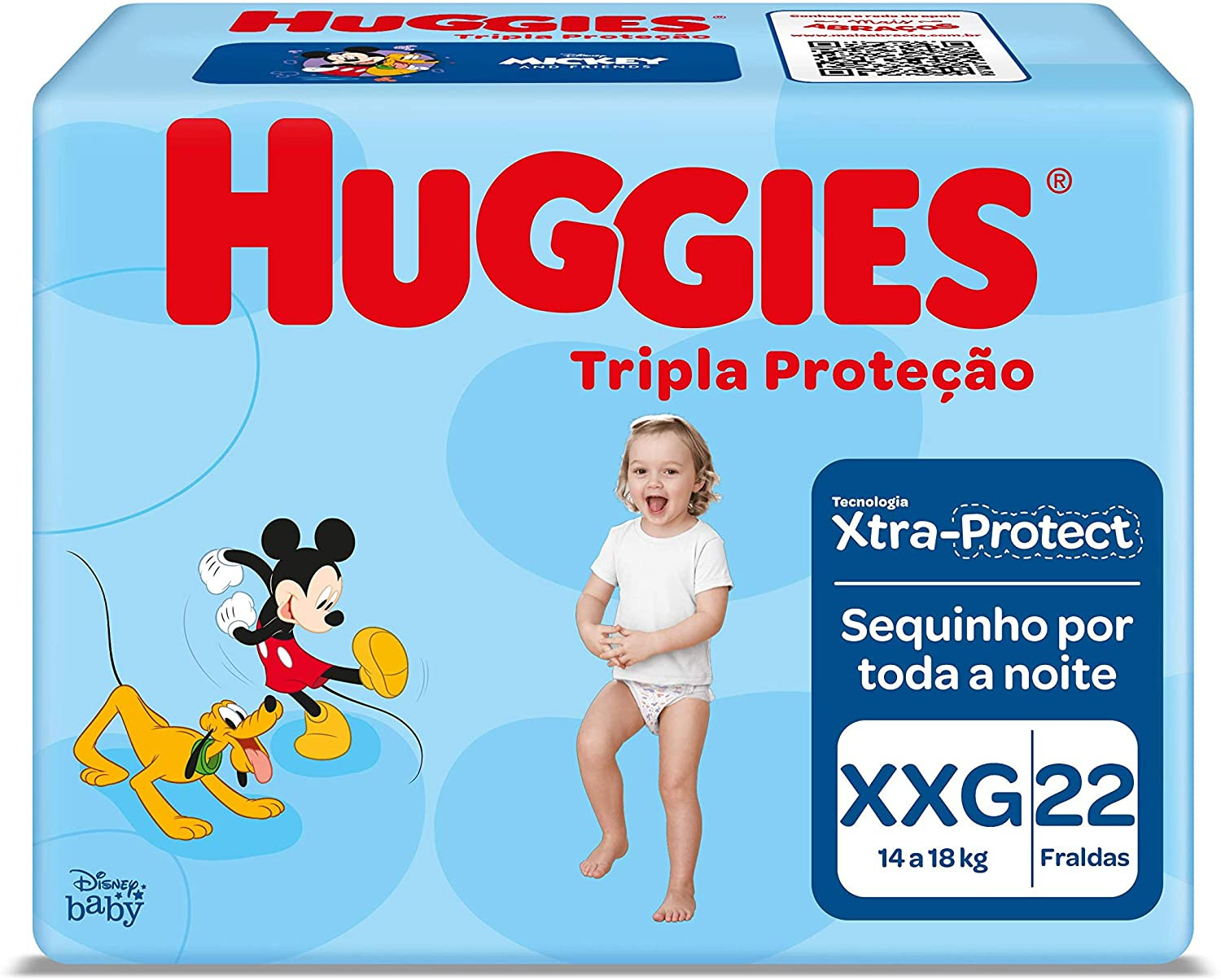 Fralda Huggies  Tripla Proteção XXG com 22 unidades
