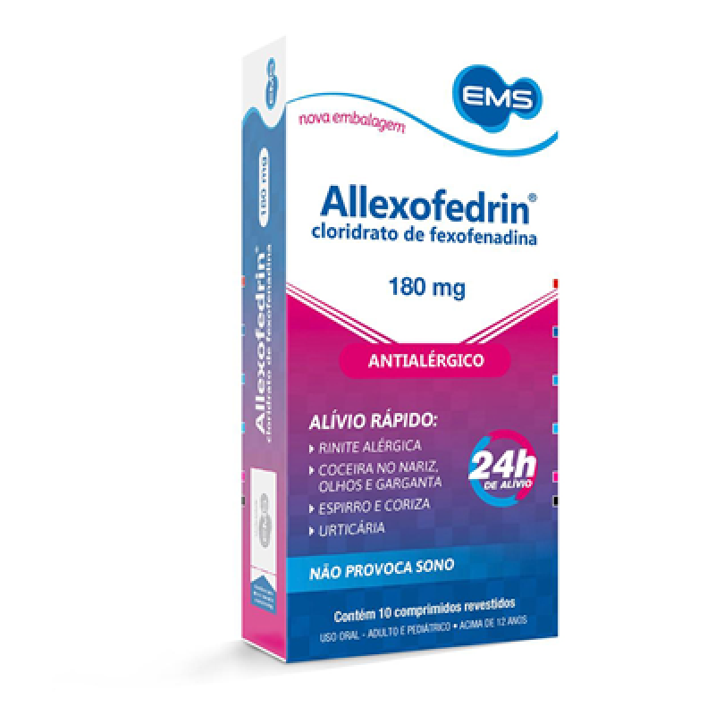 Allexofedrin 180mg com 10 Comprimidos