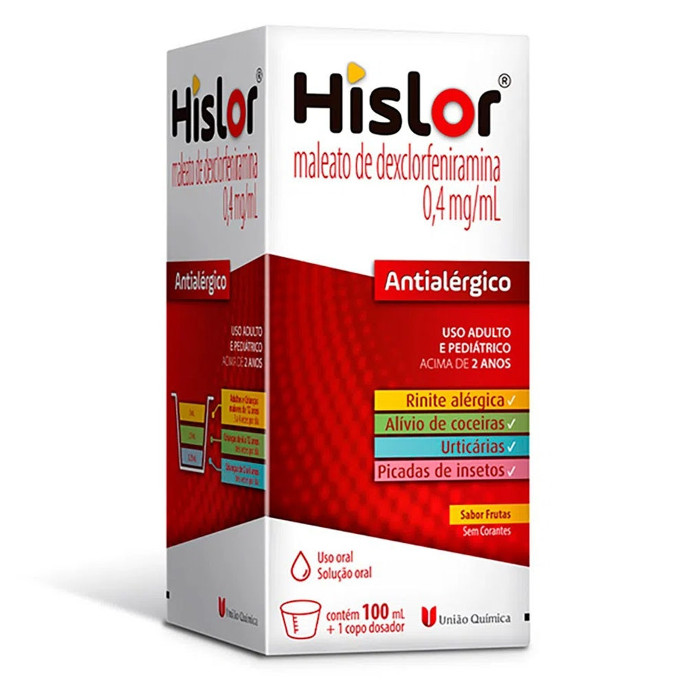 Hislor Antialérgico 0,4mg/ml com 100ml