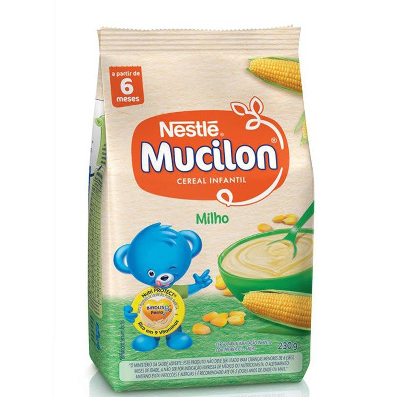 Cereal Infantil Mucilon Milho Sachê 230g