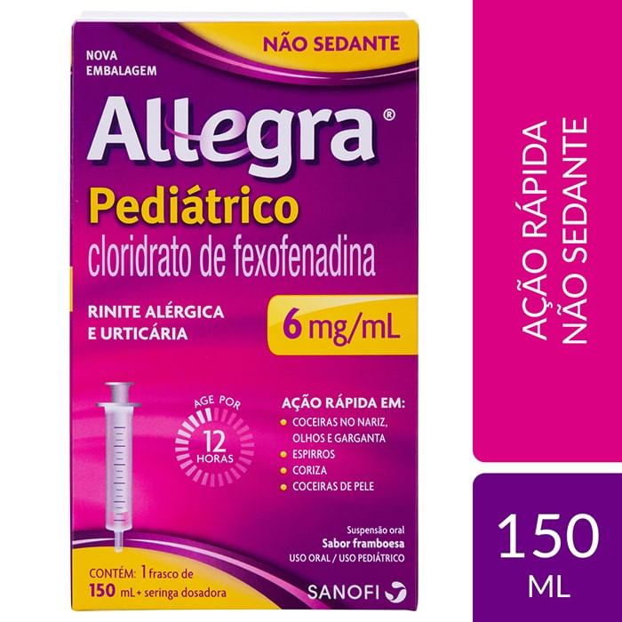 Antialérgico Allegra pediátrico  6mg/ml 150 ml