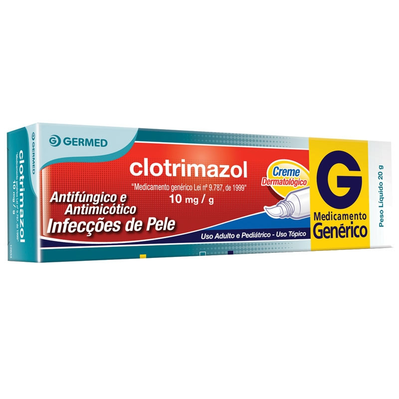 Clotrimazol 10mg Creme Dermatológico 20g