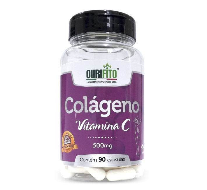 Colágeno Ourifito + Vitamina C com 90 Cápsulas