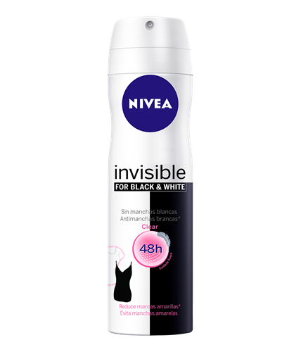 Desodorante Aerosol Nivea Invisible Black & White Clear 150ml