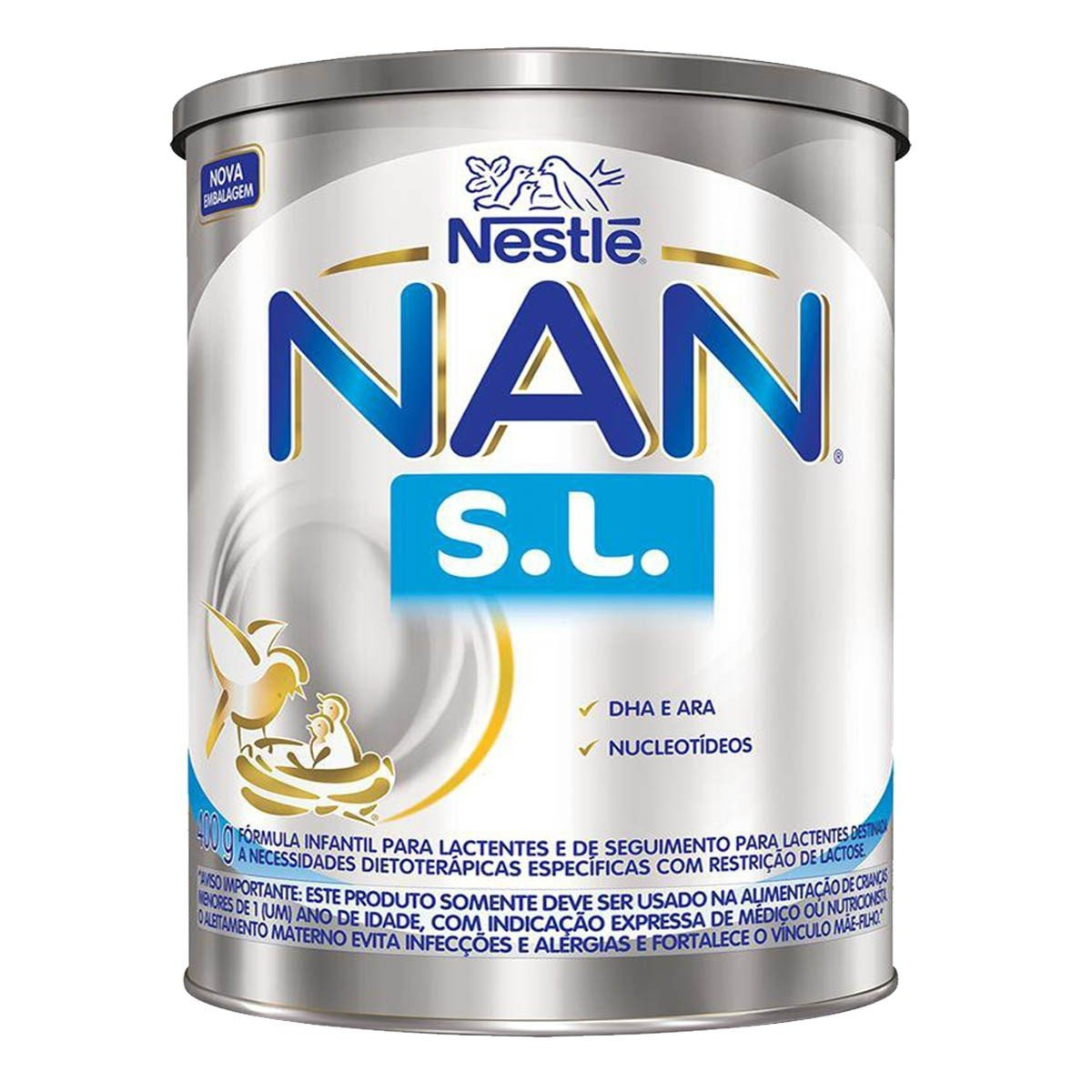 Fórmula Infantil Nan S.L. Sem Lactose 400g