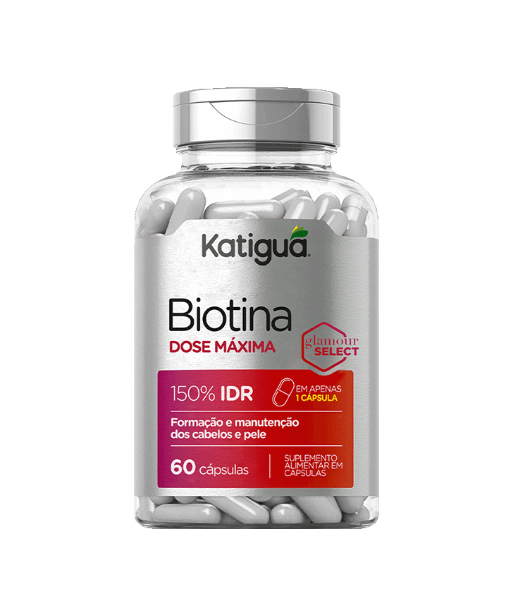 Biotina Katiguá Dose Máxima com 60 Cápsulas