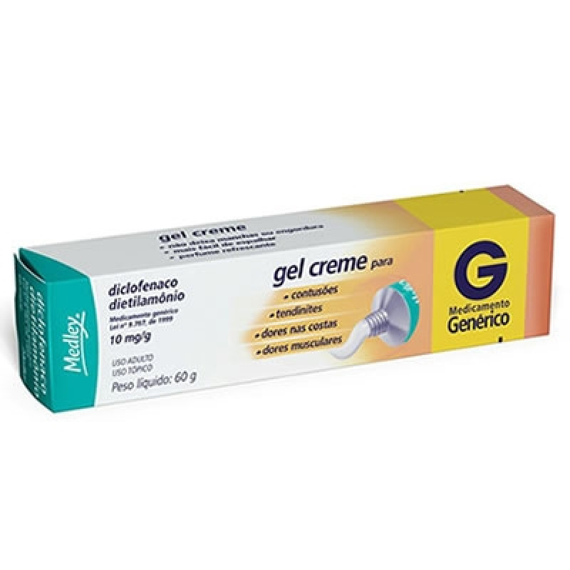 Diclofenaco Dietilamônio Gel Creme Medley 60g