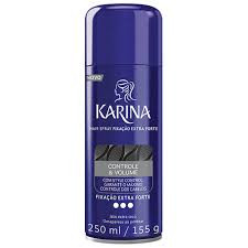 Hair Spray Karina Controle & volume Fixação Extra Forte 250ml