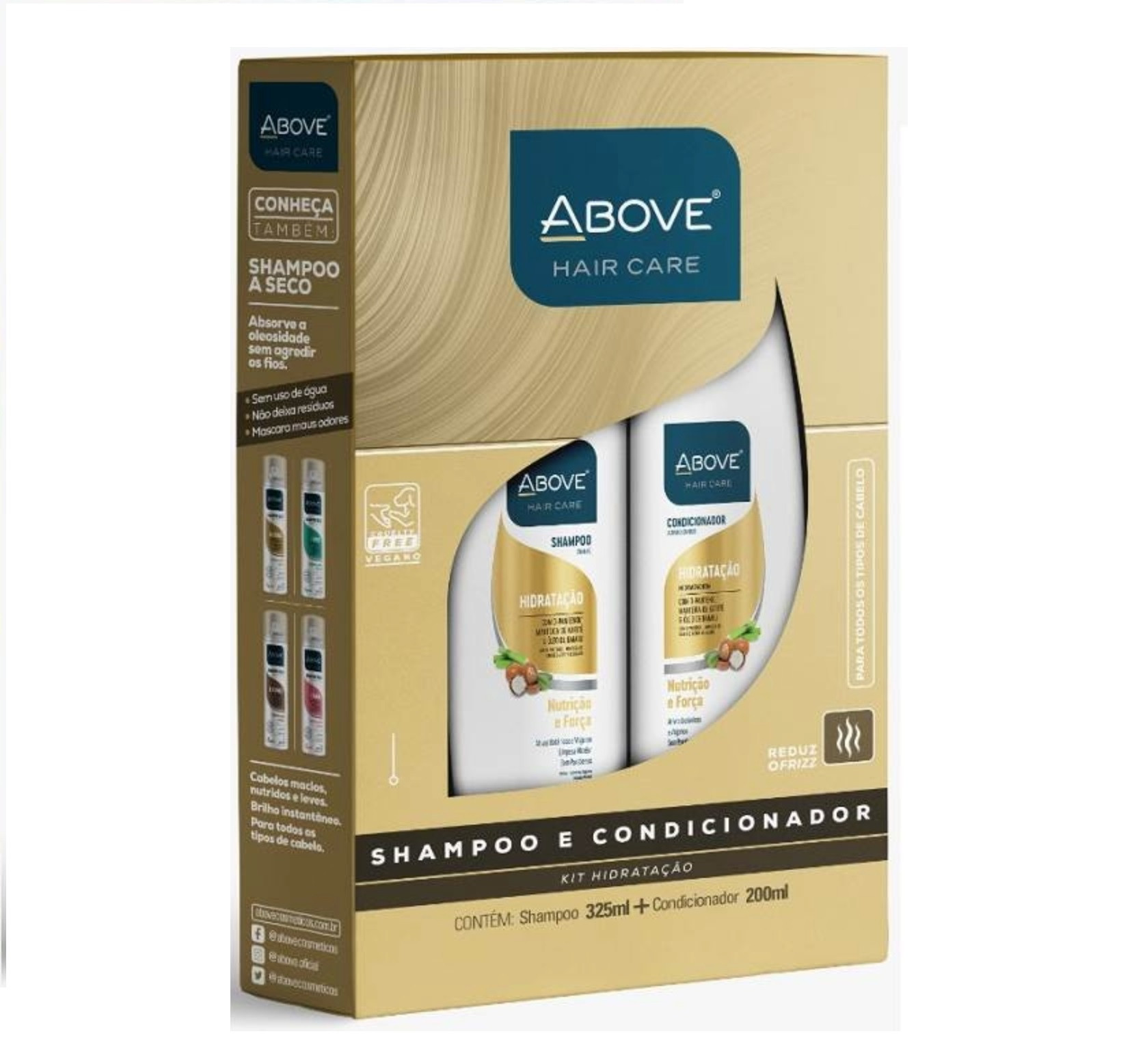Kit Above Hair Care Hidratação Shampoo 325ml + Condicionador 200ml