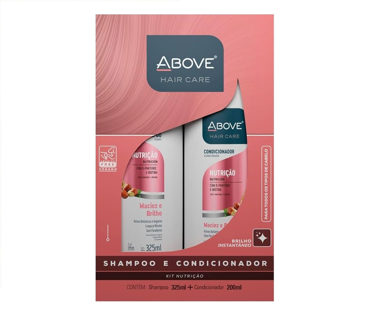 Kit Above Nutrição Shampoo 325ml + Condicionador 200ml