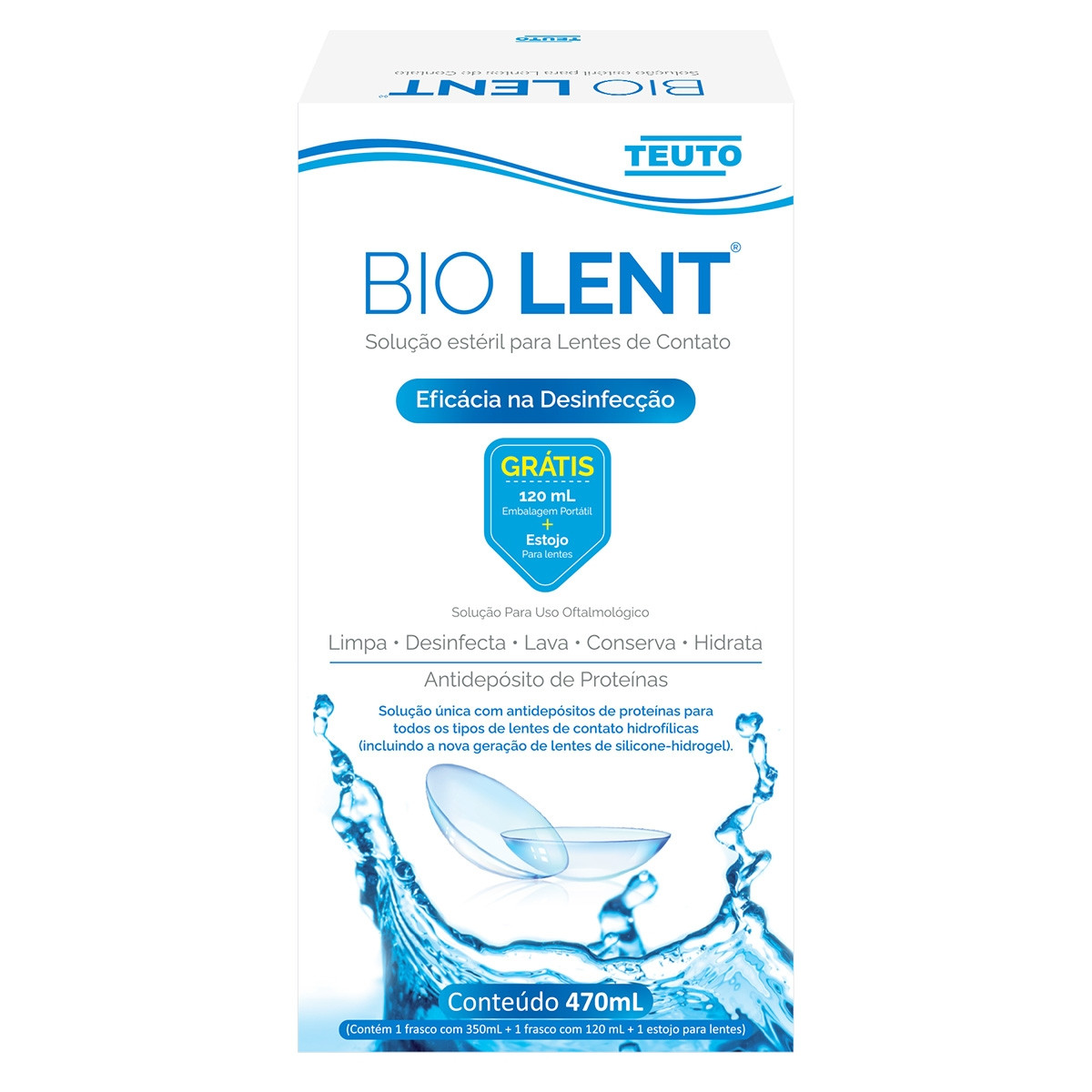 Kit Solução para Lentes de Contato Bio Lent 470ml