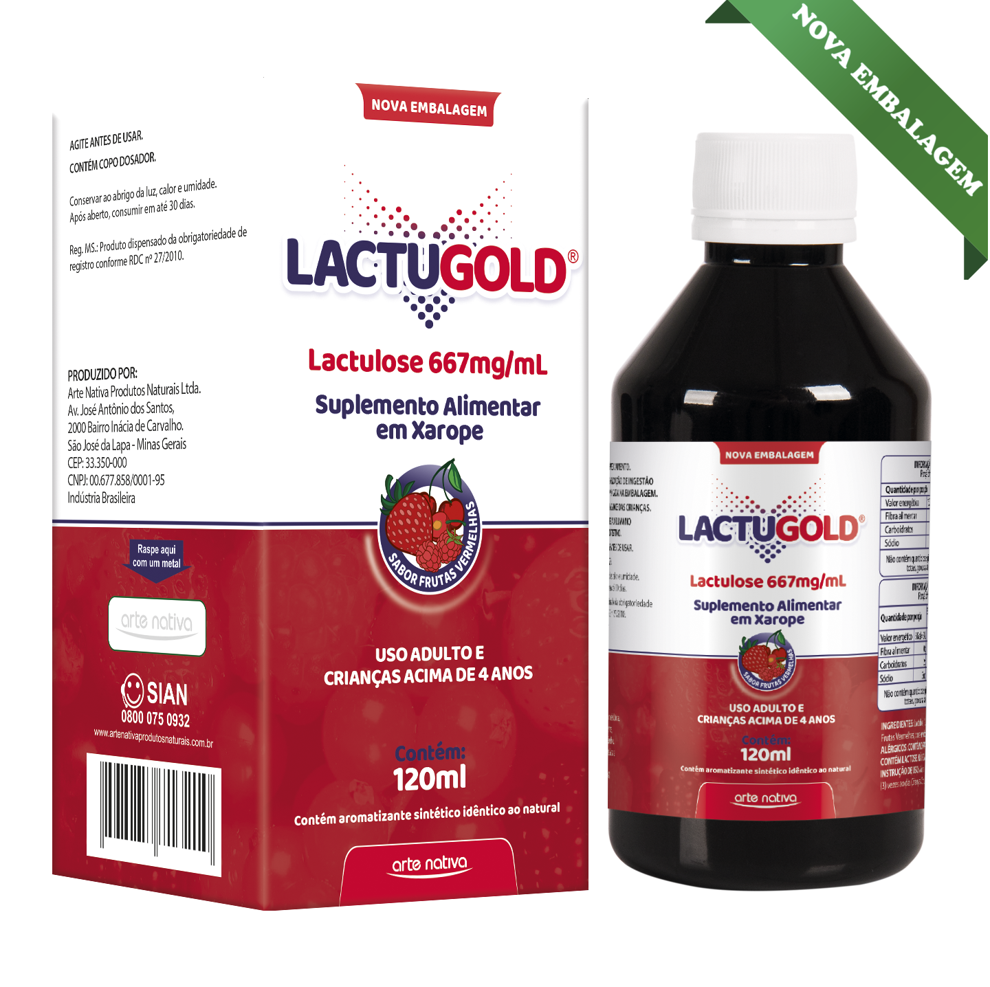 Lactugold Suplemento Alimentar em Xarope 120ml