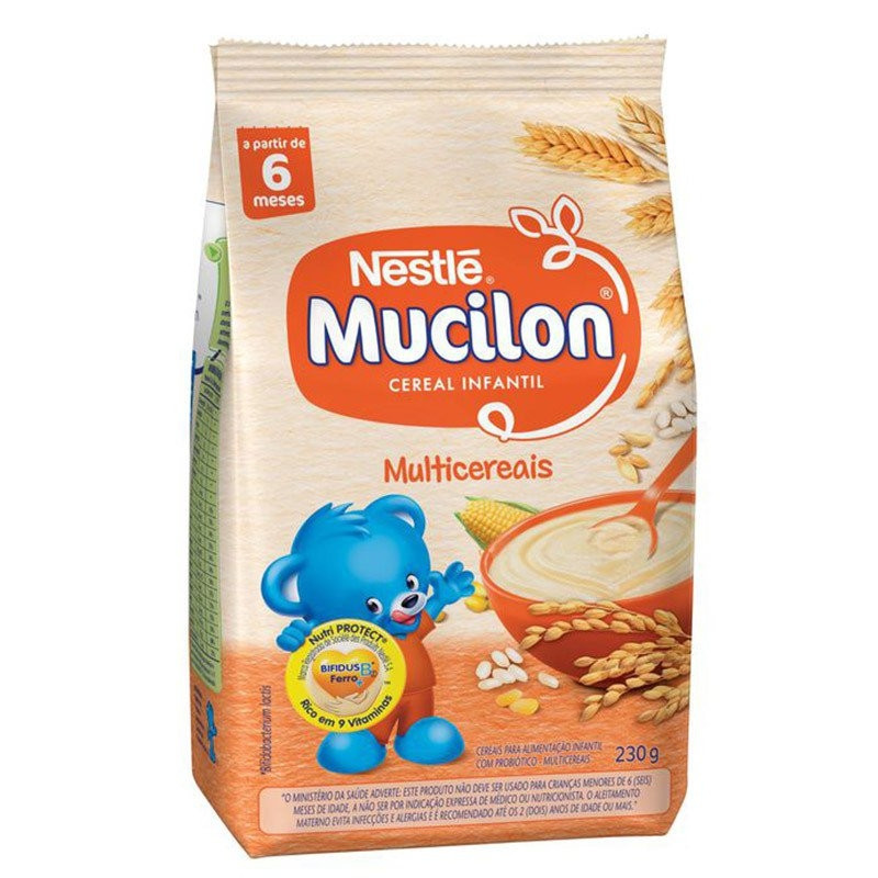 Cereal Infantil Mucilon Multi Cereais Sachê 230g