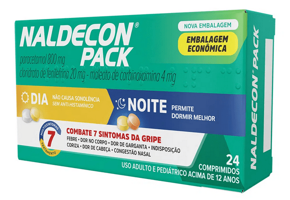 Naldecon Pack Dia e Noite com 24 Comprimidos