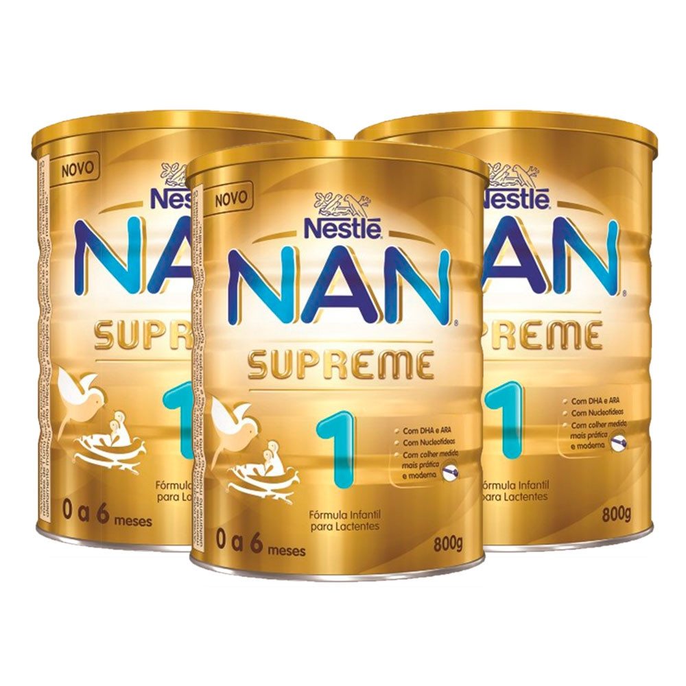 Kit Nan Supreme 1 Nestlé 800g 3 Unidades