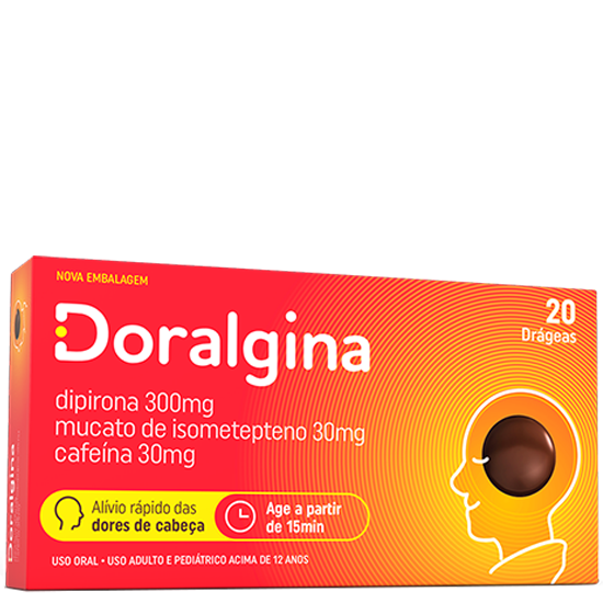 Doralgina 20 Drágeas - Neo Química