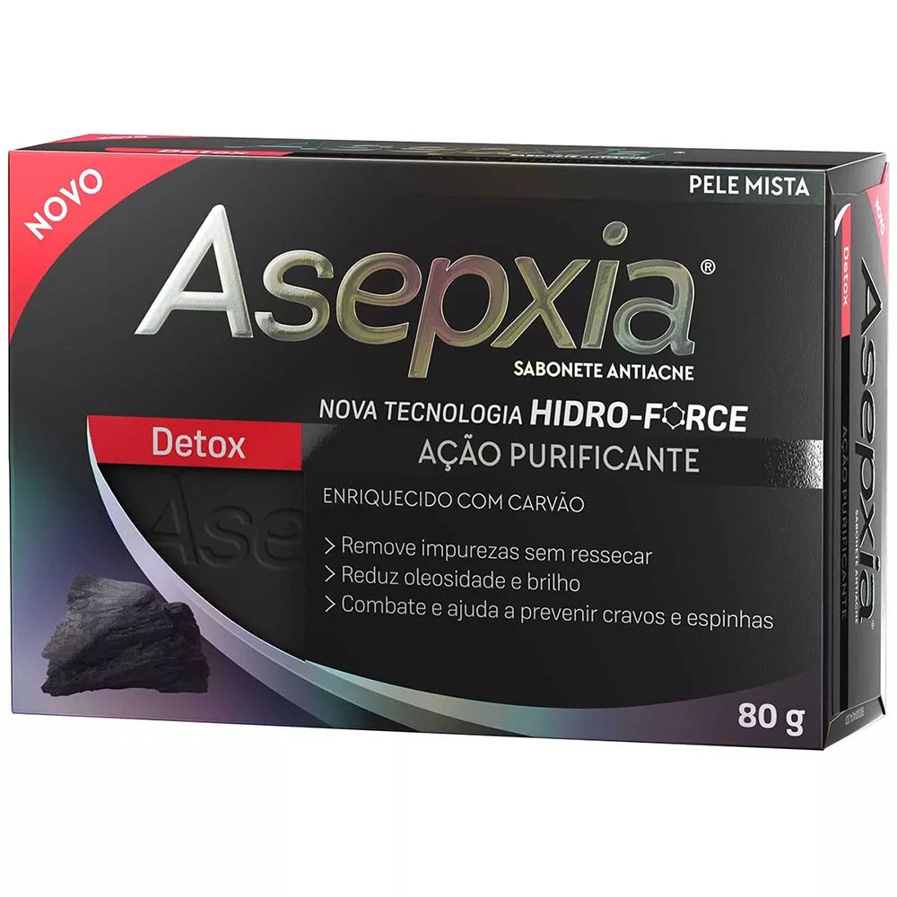 Asepxia Sabonete Antiacne Detox 80g