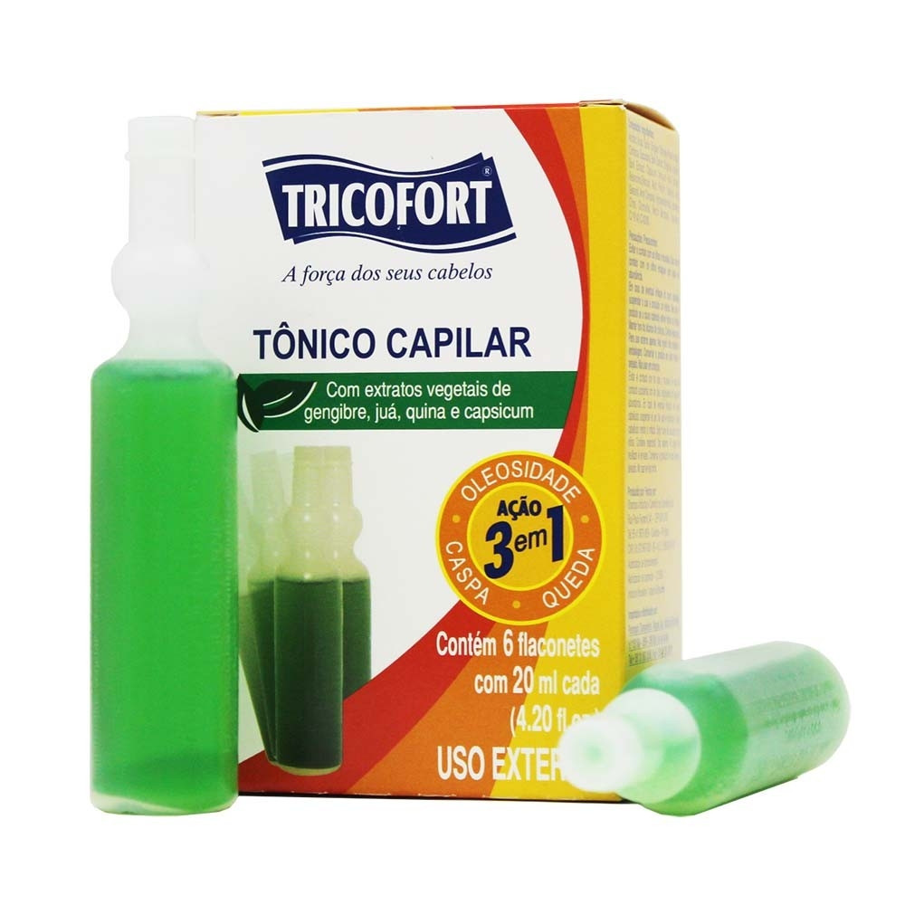 Tônico Capilar Tricofort 6 Ampolas 20ml