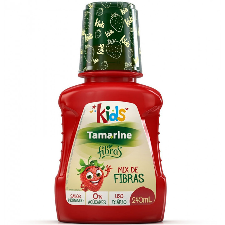 Tamarine Kids Mix de Fibras Sabor Morango 240ml