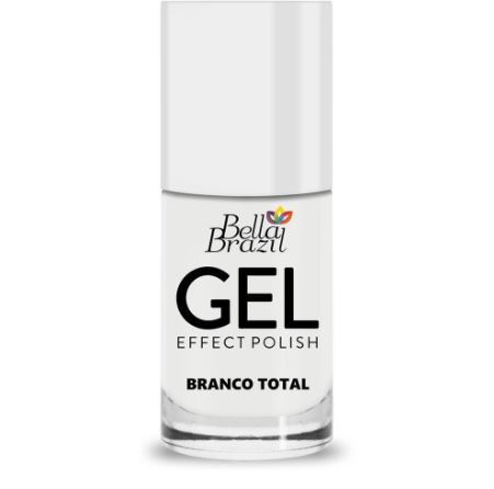 Esmalte Efeito Gel Bella Brazil Branco Total nº828 com 9ml