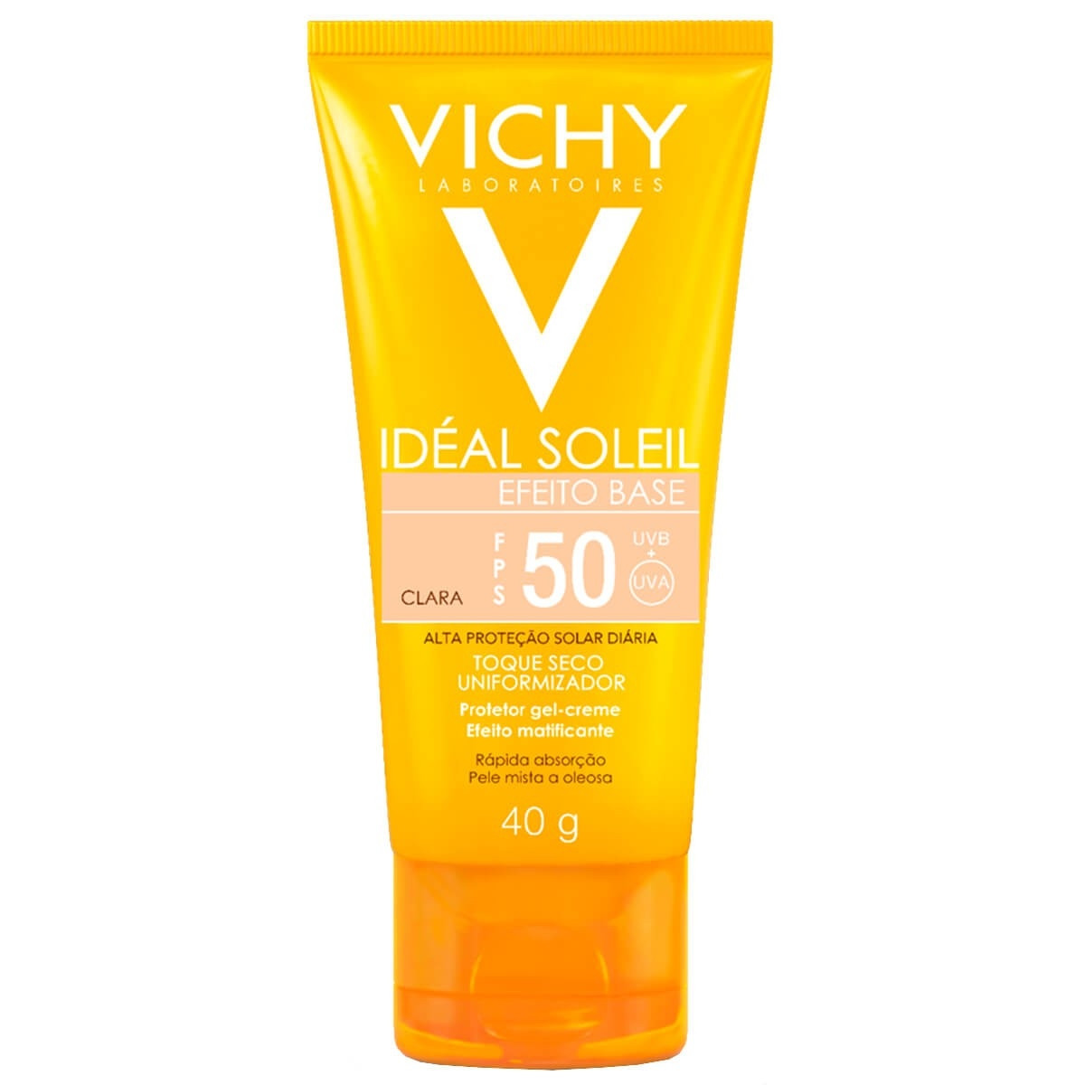 Vichy Ideal Soleil Efeito Base FPS 50 Cor Clara 40g
