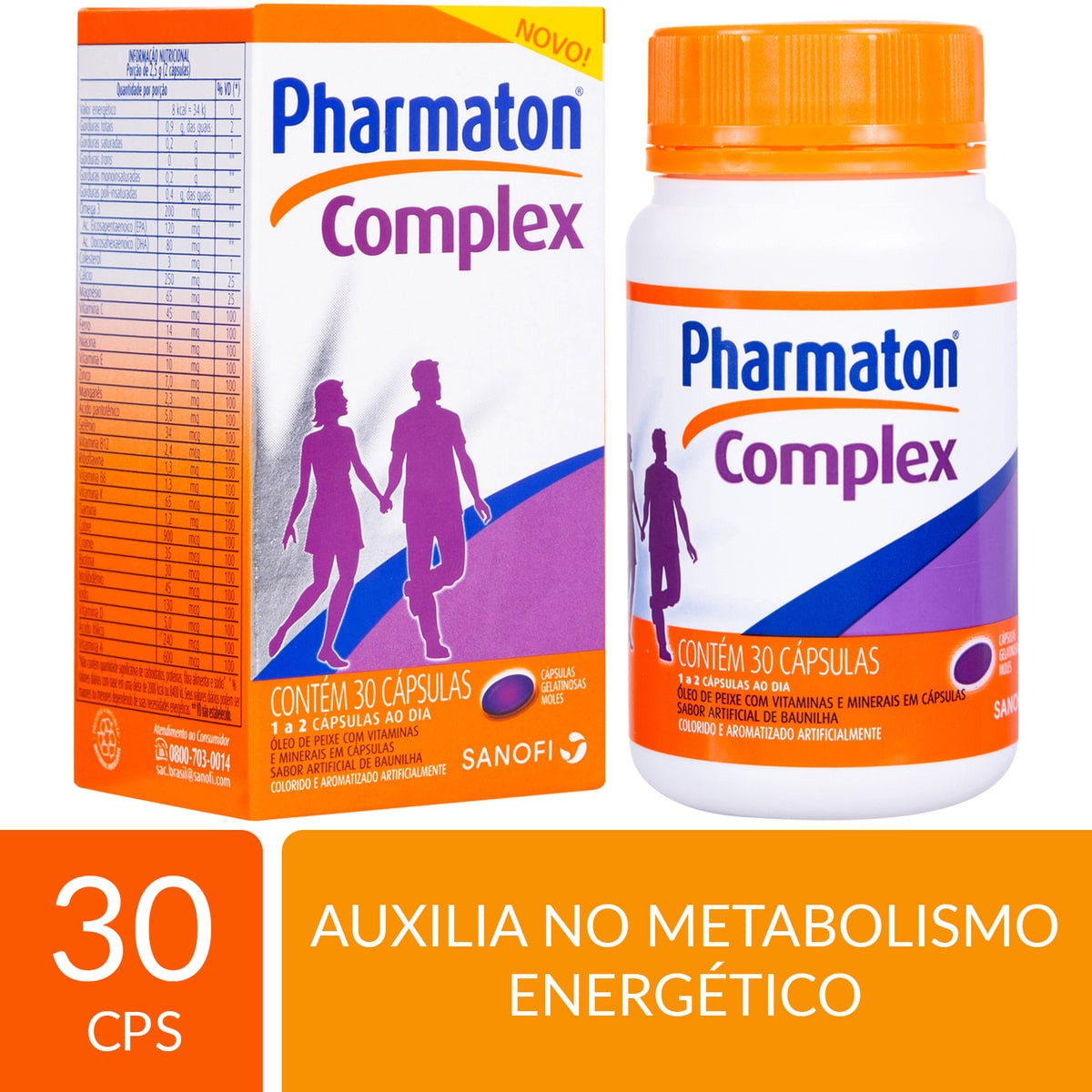 Multivitamínico Pharmaton Imunidade&Energia 30 Cápsulas