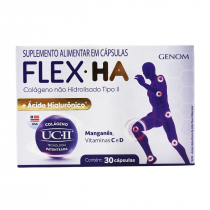 Flex HA Colágeno Não Hidrolisado Tipo II com 30 Cápsulas