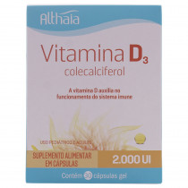 Vitamina D3 Althaia 2.000ui com 30 Cápsulas Gel