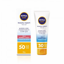Protetor Solar Nivea Sun Beauty Expert Facial FPS 50 Pele Seca 50g