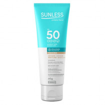 Protetor Solar Facial Sunless FPS 50 Bege Claro 60g