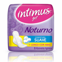 Absorvente Intimus Noturno com abas soft 8 unidades