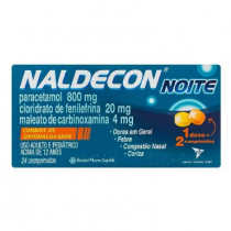 Naldecon Noite com 24 Comprimidos