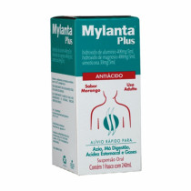 Mylanta plus suspensao sabor morango com 240ml