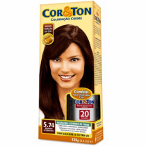 Coloracao Cor&Ton 5.74 Marrom Acobreado