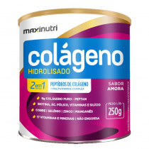 Colágeno Hidrolisado 2 em 1 Maxinutri Sabor Amora 250g