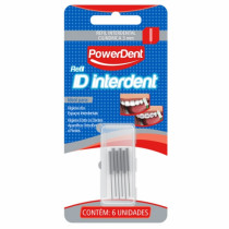 Refil Powerdent inter dent Cilindrico com 6 unidades