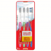 Escova Dental Colgate Pro Cuidado com 4 unid.